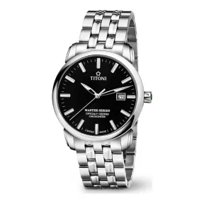 梅花/Titoni 大师系列 不锈钢 自动机械 男表 83188 S-577